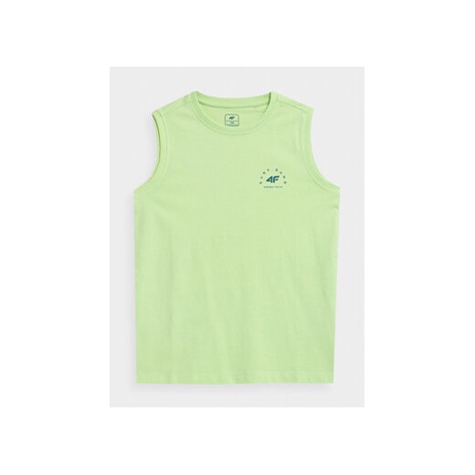 4F Tank top 4FJSS23TTSHM284 Zielony Regular Fit ze sklepu MODIVO w kategorii Bluzki dziewczęce - zdjęcie 168653601