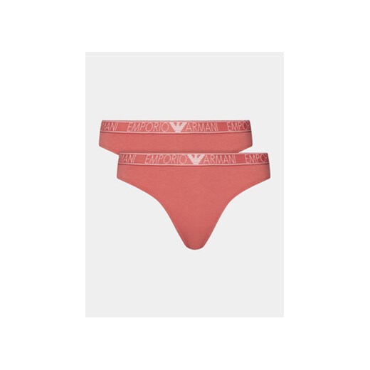 Emporio Armani Underwear Komplet 2 par stringów 163333 4R223 05373 Różowy ze sklepu MODIVO w kategorii Majtki damskie - zdjęcie 168653741
