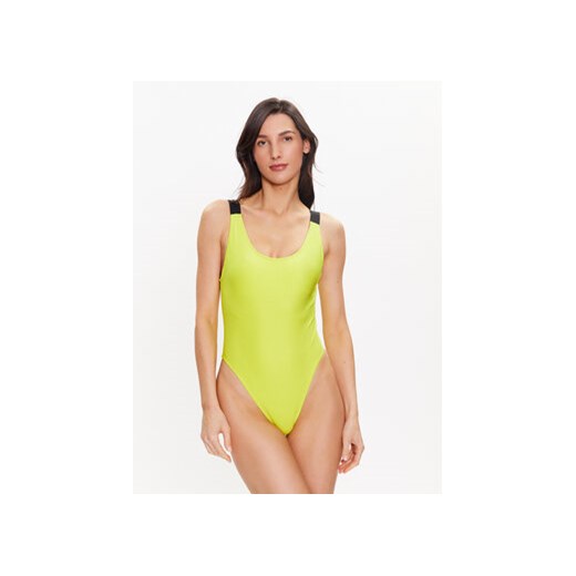 Calvin Klein Swimwear Strój kąpielowy KW0KW01996 Żółty ze sklepu MODIVO w kategorii Stroje kąpielowe - zdjęcie 168653960