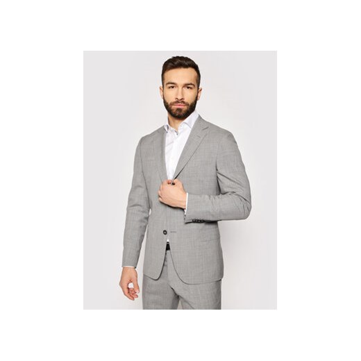 Oscar Jacobson Marynarka Edmund 3050 8515 Szary Slim Fit Oscar Jacobson 50 okazja MODIVO