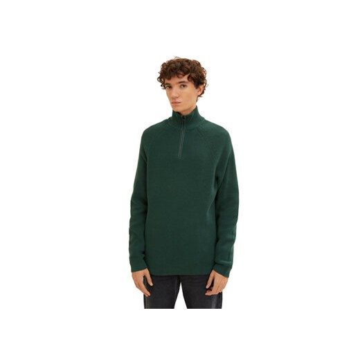 Tom Tailor Denim Sweter 1033779 Zielony Regular Fit ze sklepu MODIVO w kategorii Swetry męskie - zdjęcie 168654232