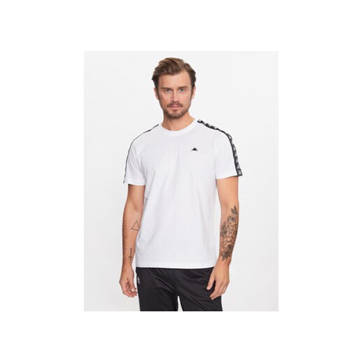 Kappa T-Shirt 312006 Biały Regular Fit ze sklepu MODIVO w kategorii T-shirty męskie - zdjęcie 168654260
