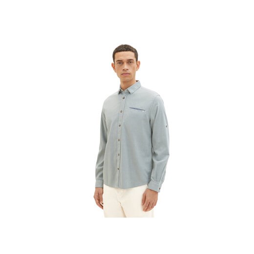 Tom Tailor Koszula 1034895 Zielony ze sklepu MODIVO w kategorii Koszule męskie - zdjęcie 168655172
