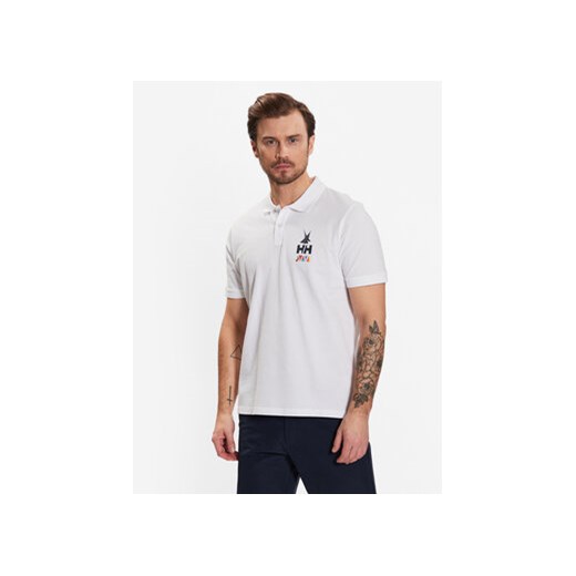 Helly Hansen Polo Koster 34299 Biały Regular Fit ze sklepu MODIVO w kategorii T-shirty męskie - zdjęcie 168655742
