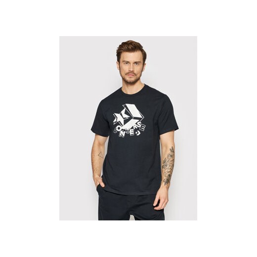 Converse T-Shirt 10022944-A01 Czarny Standard Fit ze sklepu MODIVO w kategorii T-shirty męskie - zdjęcie 168655990