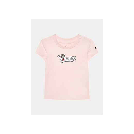 Tommy Hilfiger T-Shirt KN0KN01623 Różowy Regular Fit ze sklepu MODIVO w kategorii Bluzki dziewczęce - zdjęcie 168656050