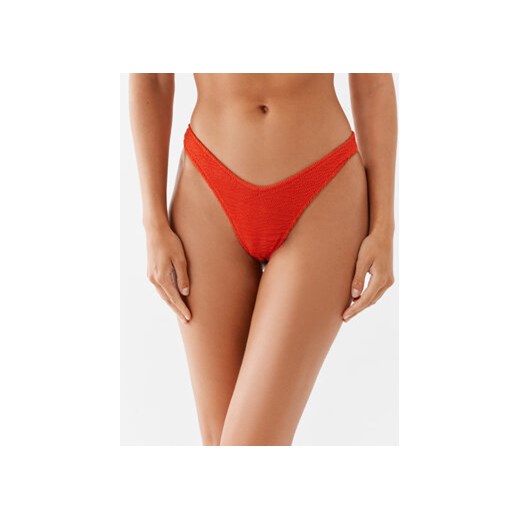 Calvin Klein Swimwear Dół od bikini KW0KW02210 Pomarańczowy ze sklepu MODIVO w kategorii Stroje kąpielowe - zdjęcie 168656124