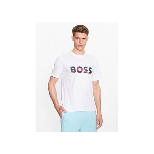 Boss T-Shirt 50491718 Biały Relaxed Fit ze sklepu MODIVO w kategorii T-shirty męskie - zdjęcie 168656322