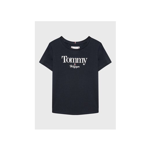 Tommy Hilfiger T-Shirt Graphic Glitter KG0KG06821 D Granatowy Regular Fit ze sklepu MODIVO w kategorii T-shirty chłopięce - zdjęcie 168656752