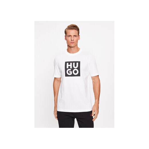 Hugo T-Shirt Daltor 50473891 Biały Regular Fit M okazyjna cena MODIVO