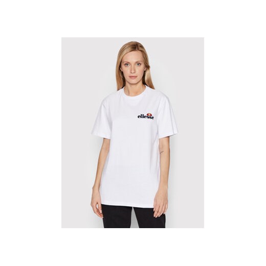 Ellesse T-Shirt Kittin SGK13290 Biały Regular Fit ze sklepu MODIVO w kategorii Bluzki damskie - zdjęcie 168657063