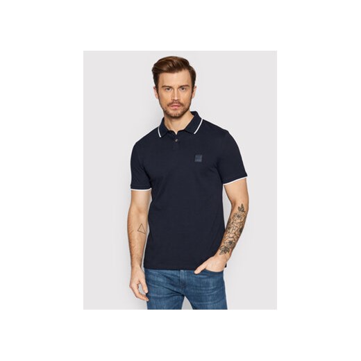 Boss Polo Passertip 50472665 Granatowy Slim Fit ze sklepu MODIVO w kategorii T-shirty męskie - zdjęcie 168657391