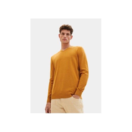 Tom Tailor Sweter 1027665 Pomarańczowy Regular Fit ze sklepu MODIVO w kategorii Swetry męskie - zdjęcie 168657503