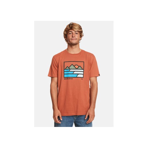 Quiksilver T-Shirt Landscapelines Tees EQYZT07450 Pomarańczowy Regular Fit ze sklepu MODIVO w kategorii T-shirty męskie - zdjęcie 168657572