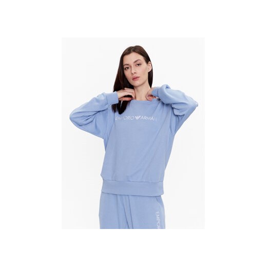 Emporio Armani Underwear Bluza 164675 3R268 00291 Niebieski Regular Fit ze sklepu MODIVO w kategorii Bluzy damskie - zdjęcie 168658222