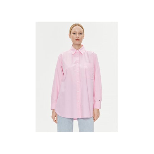 Tommy Hilfiger Koszula WW0WW38968 Różowy Oversize ze sklepu MODIVO w kategorii Koszule damskie - zdjęcie 168658330