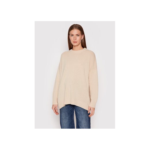 United Colors Of Benetton Sweter 1244D1N53 Beżowy Regular Fit United Colors Of Benetton M MODIVO
