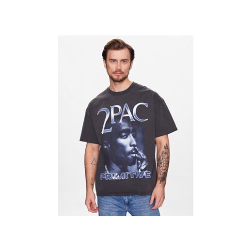 Primitive T-Shirt 2Pac P14385 Szary Regular Fit ze sklepu MODIVO w kategorii T-shirty męskie - zdjęcie 168659532