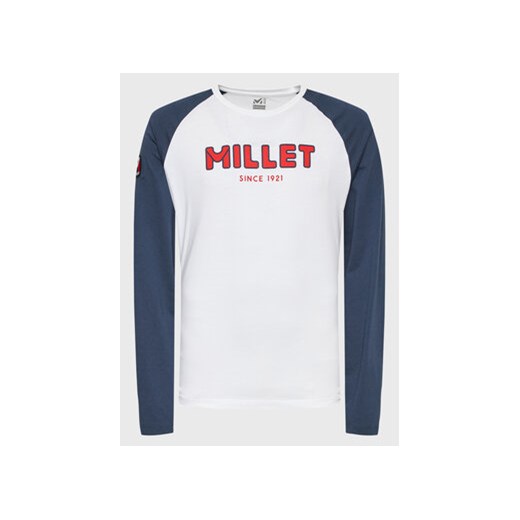 Millet T-Shirt Heriage Ts Ls M Miv9662 Biały Regular Fit ze sklepu MODIVO w kategorii T-shirty męskie - zdjęcie 168659642