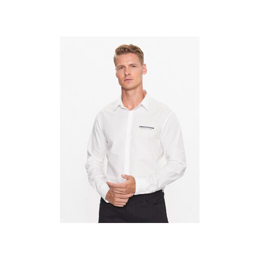 Armani Exchange Koszula 6RZC03 ZNXLZ 1116 Biały Regular Fit ze sklepu MODIVO w kategorii Koszule męskie - zdjęcie 168660210