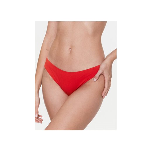 Calvin Klein Swimwear Dół od bikini KW0KW01987 Czerwony ze sklepu MODIVO w kategorii Stroje kąpielowe - zdjęcie 168660451