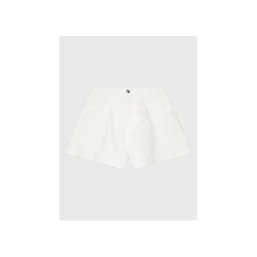 United Colors Of Benetton Szorty materiałowe 4RISC9019 Biały Regular Fit ze sklepu MODIVO w kategorii Spodenki dziewczęce - zdjęcie 168660494