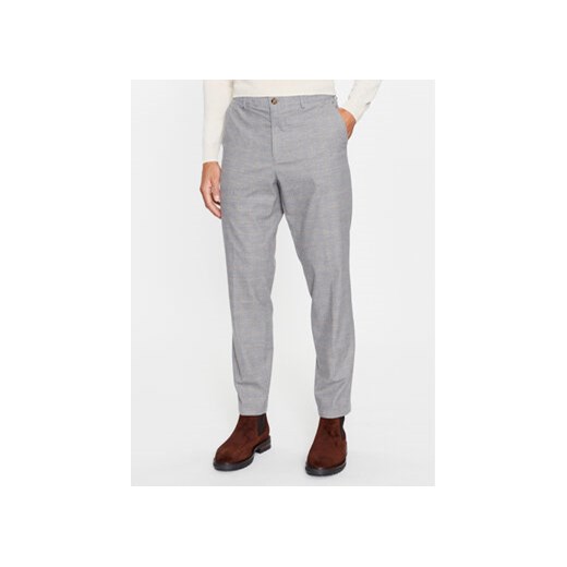 Boss Spodnie materiałowe 50501867 Szary Slim Fit ze sklepu MODIVO w kategorii Spodnie męskie - zdjęcie 168660891