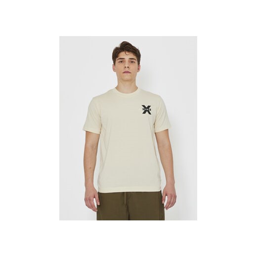 Richmond X T-Shirt Sween UMP24057TS Beżowy Regular Fit ze sklepu MODIVO w kategorii T-shirty męskie - zdjęcie 168661053