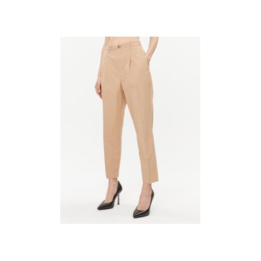 Ted Baker Spodnie materiałowe Maryiah 271688 Beżowy Regular Fit ze sklepu MODIVO w kategorii Spodnie damskie - zdjęcie 168661303