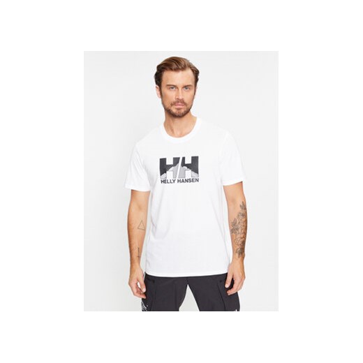 Helly Hansen T-Shirt Nord Graphic 62978 Biały Regular Fit ze sklepu MODIVO w kategorii T-shirty męskie - zdjęcie 168661481