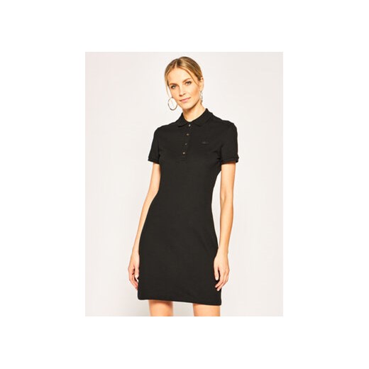 Lacoste Sukienka codzienna EF5473 Czarny Slim Fit ze sklepu MODIVO w kategorii Sukienki - zdjęcie 168661741