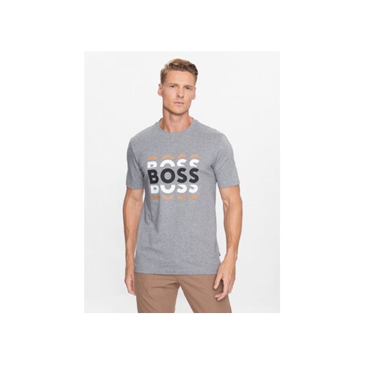 Boss T-Shirt 50495735 Szary Regular Fit ze sklepu MODIVO w kategorii T-shirty męskie - zdjęcie 168662214