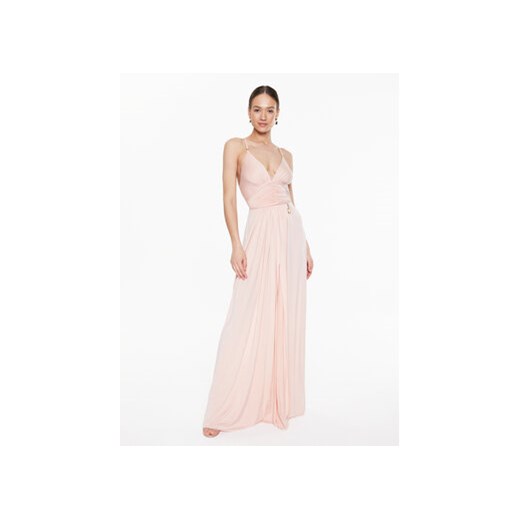Elisabetta Franchi Sukienka wieczorowa AB-430-32E2-V700 Różowy Regular Fit ze sklepu MODIVO w kategorii Sukienki - zdjęcie 168662471