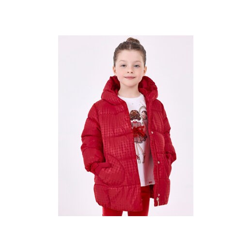 Mayoral Kurtka puchowa 4.412 Czerwony Regular Fit ze sklepu MODIVO w kategorii Kurtki dziewczęce - zdjęcie 168662604