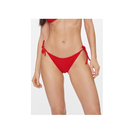 Calvin Klein Swimwear Dół od bikini KW0KW02470 Czerwony ze sklepu MODIVO w kategorii Stroje kąpielowe - zdjęcie 168662662