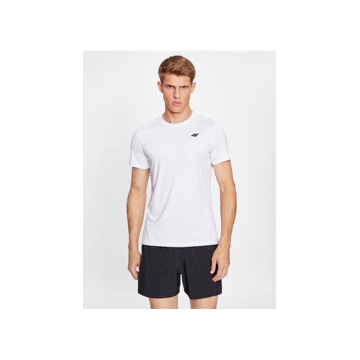 4F Koszulka techniczna 4FAW23TFTSM448 Biały Regular Fit ze sklepu MODIVO w kategorii T-shirty męskie - zdjęcie 168663271