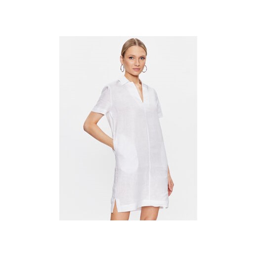 Calvin Klein Sukienka codzienna K20K205604 Biały Regular Fit ze sklepu MODIVO w kategorii Sukienki - zdjęcie 168663351