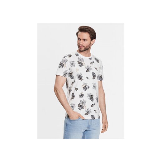 Jack&Jones T-Shirt Tropicana 12223932 Biały Regular Fit ze sklepu MODIVO w kategorii T-shirty męskie - zdjęcie 168663513