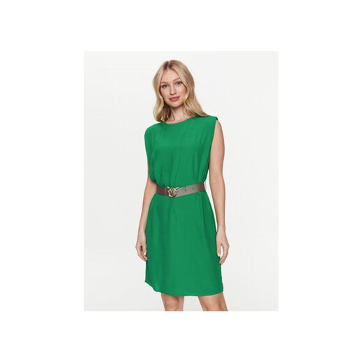 Pinko Sukienka codzienna 101138 A0US Zielony Regular Fit ze sklepu MODIVO w kategorii Sukienki - zdjęcie 168664043