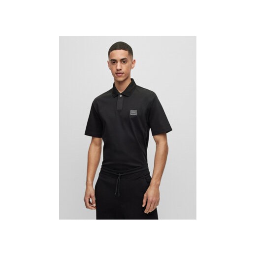 Hugo Polo Dagros 50493036 Czarny Regular Fit ze sklepu MODIVO w kategorii T-shirty męskie - zdjęcie 168664201