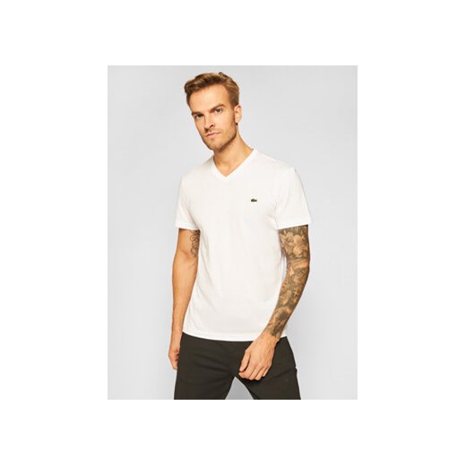 Lacoste T-Shirt TH2036 Biały Regular Fit ze sklepu MODIVO w kategorii T-shirty męskie - zdjęcie 168664981