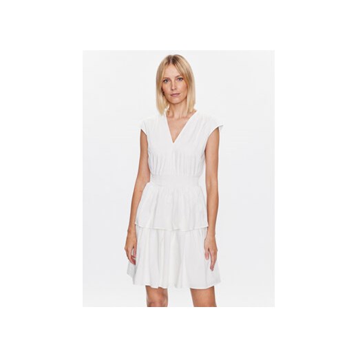 DKNY Sukienka codzienna DD3B0501 Biały Regular Fit ze sklepu MODIVO w kategorii Sukienki - zdjęcie 168665154