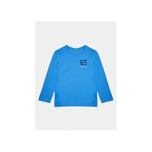 United Colors Of Benetton Bluzka 3ATNG10B9 Niebieski Regular Fit ze sklepu MODIVO w kategorii T-shirty chłopięce - zdjęcie 168665941