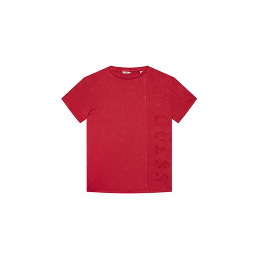 Guess T-Shirt L1RI26 K8HM0 Czerwony Regular Fit Guess 7Y wyprzedaż MODIVO