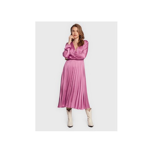 Comma Sukienka koktajlowa 2122100 Różowy Regular Fit ze sklepu MODIVO w kategorii Sukienki - zdjęcie 168666154