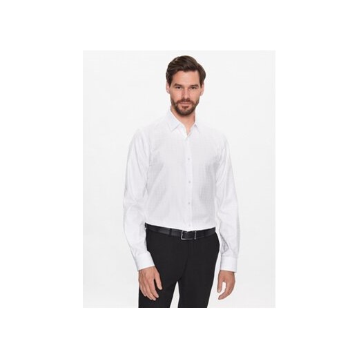 JOOP! Koszula 30036094 Biały Slim Fit ze sklepu MODIVO w kategorii Koszule męskie - zdjęcie 168666204