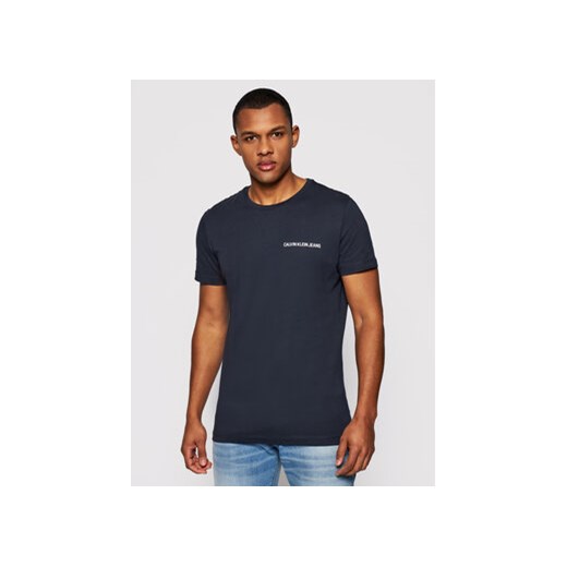 Calvin Klein Jeans T-Shirt J30J307852 Granatowy Regular Fit S MODIVO