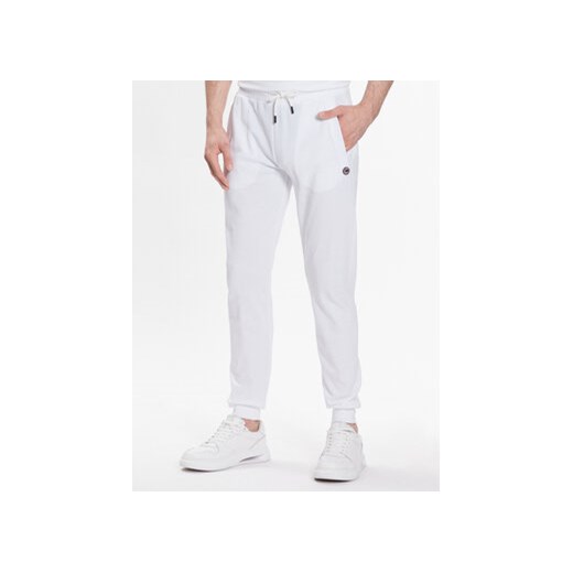 Colmar Spodnie dresowe Doubly 6117 5XO Biały Regular Fit ze sklepu MODIVO w kategorii Spodnie męskie - zdjęcie 168666783