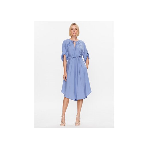 Peserico Sukienka codzienna S02127 Niebieski Regular Fit ze sklepu MODIVO w kategorii Sukienki - zdjęcie 168667110