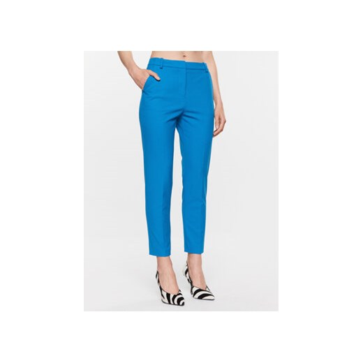 Pinko Spodnie materiałowe Bello 100155 A0HO Niebieski Cropped Fit ze sklepu MODIVO w kategorii Spodnie damskie - zdjęcie 168667733